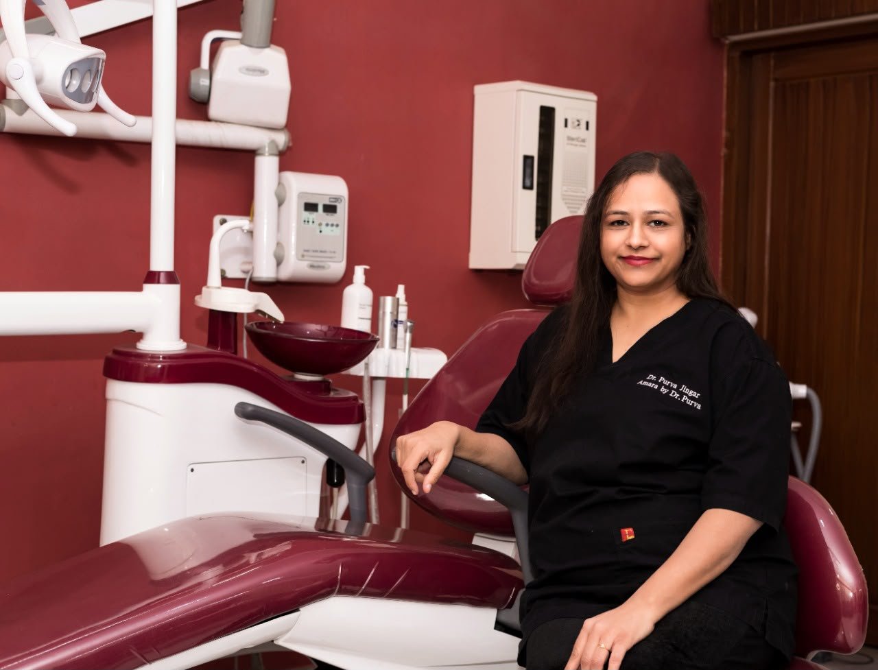 Dr. Purva Jingar in the Amara treatment room