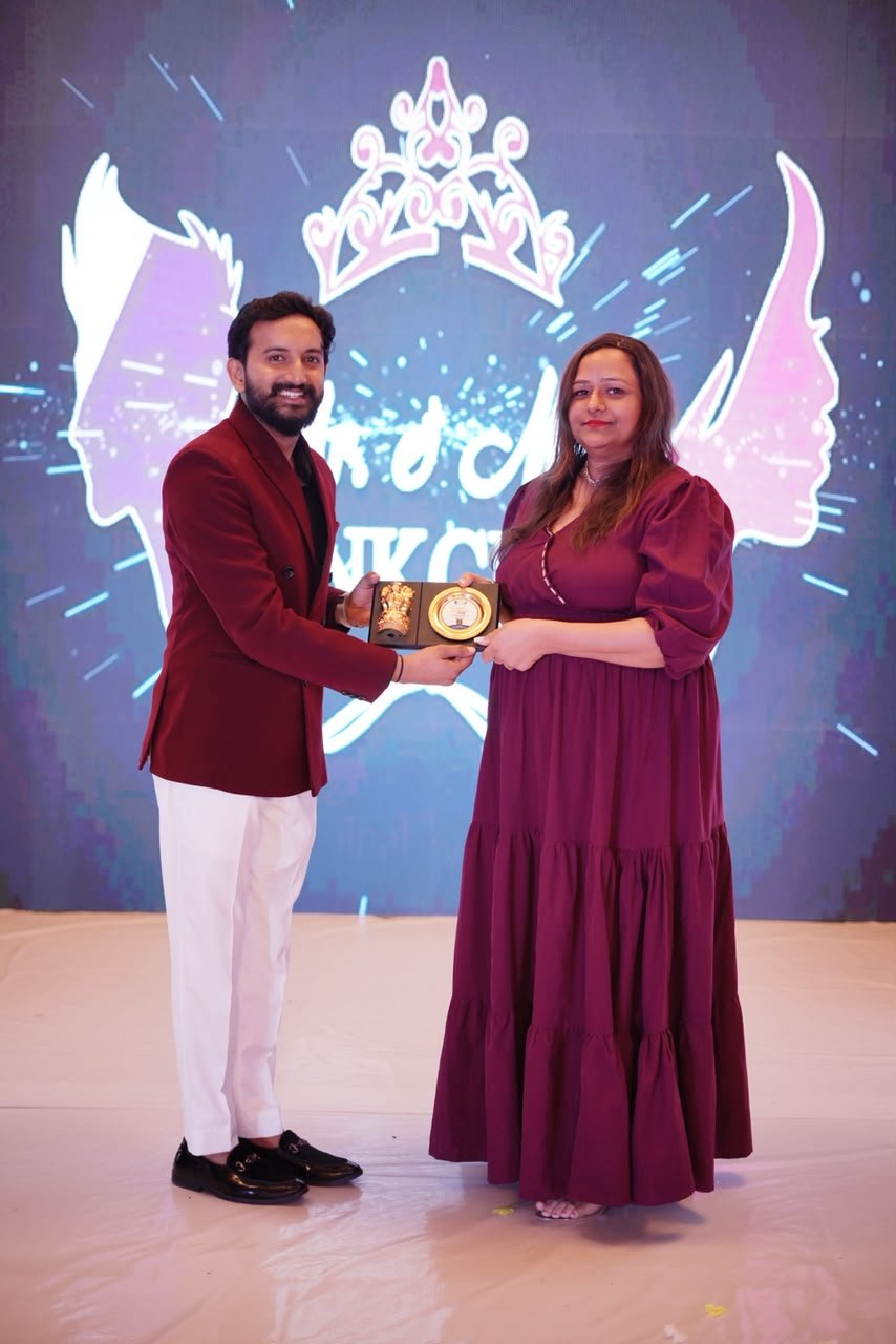 Dr. Purva at an award night